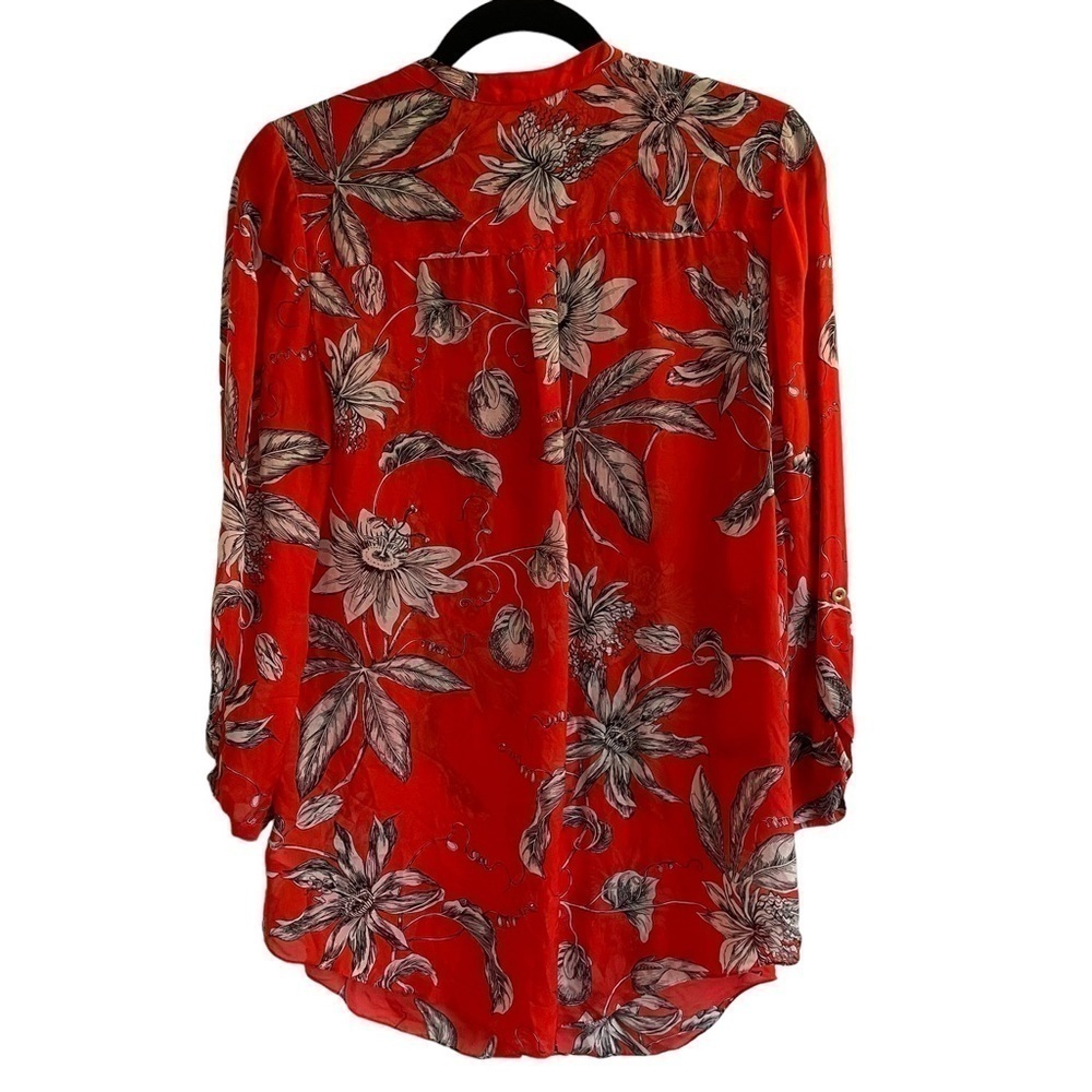 Anthropologie Leifsdottir Silk Cattleya Tunic, Size 4 - Picture 7 of 8